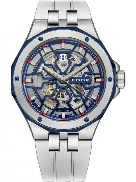 Meeste käekell Edox Delfin Mecano 85303-357BUCAB-BUIRB - Premiumkellad