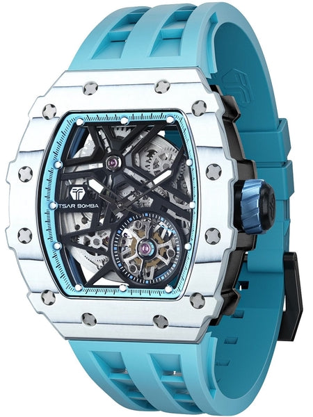 Meeste käekell Tsar Bomba Elemental Carbon Fiber Automatic TB8209CF-06 - Premiumkellad