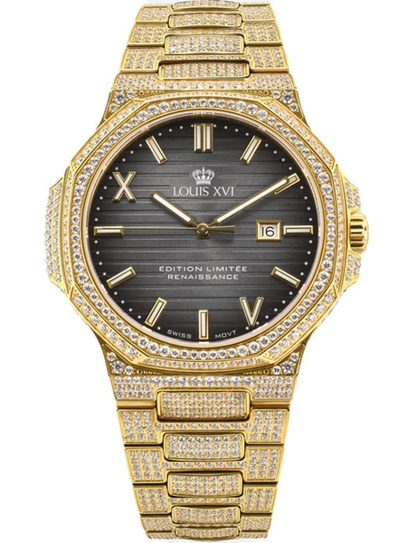 Meeste käekell Louis XVI Renaissance Iced Out LXVI1602 - Premiumkellad