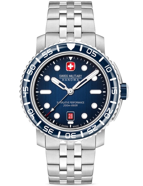 Meeste käekell Swiss Military Hanowa Black Marlin SMWGH0001703 - Premiumkellad