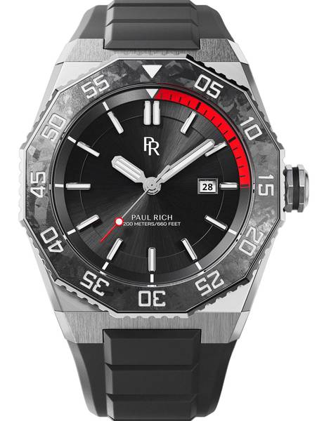 Meeste käekell Paul Rich Aquacarbon Pro Midnight PR-45210 - Premiumkellad