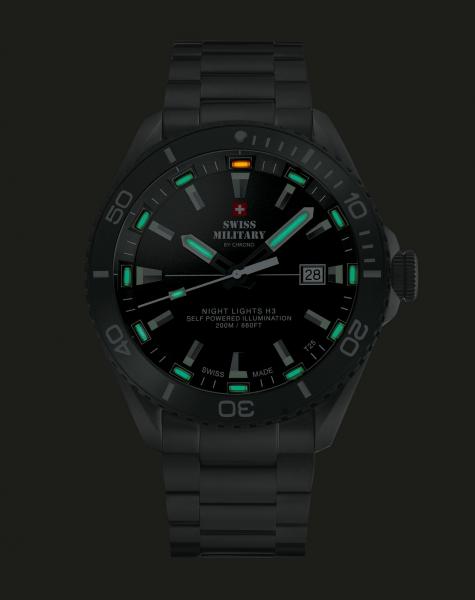 Meeste käekell Swiss Military by Chrono Night Lights SM34080.03 - Premiumkellad