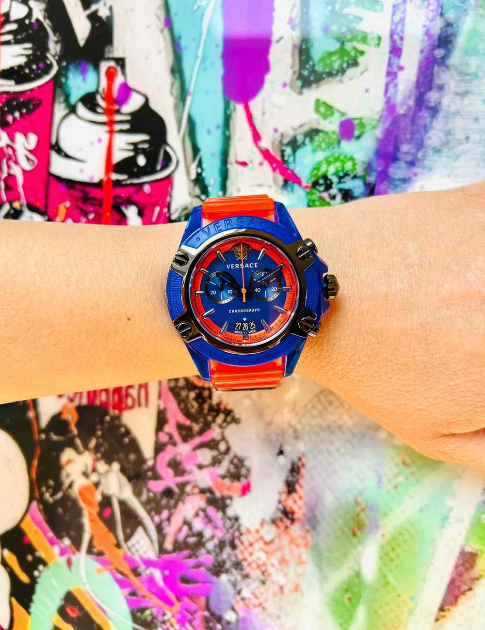 Unisex käekell Versace Active Policarbonat Chrono VEZ700922 - Premiumkellad