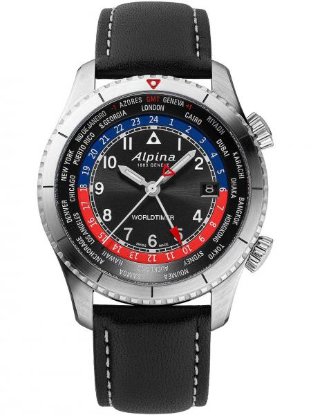 Meeste käekell Alpina Startimer Pilot Worldtimer AL-255BRB4S26 - Premiumkellad