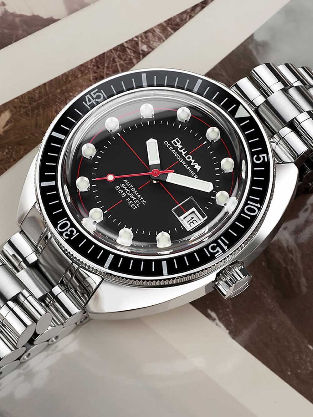 Meeste käekell Bulova Oceanographer 96B344 - Premiumkellad