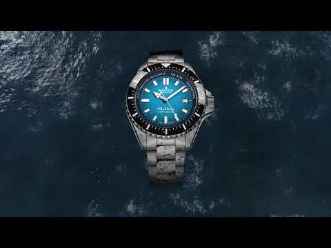 Vīriešu rokas pulkstenis Edox Skydiver Neptunian 80120-3nm-Buidn